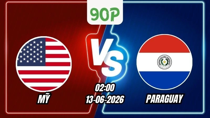 Soi Kèo Mỹ vs Paraguay 08h00 – 13/06/2026