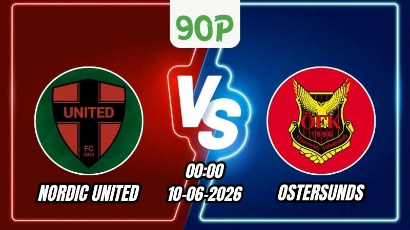 Soi Kèo Nordic United vs Ostersunds 00h00 – 10/06/2026